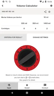 Hilti Volume Calculator android App screenshot 1